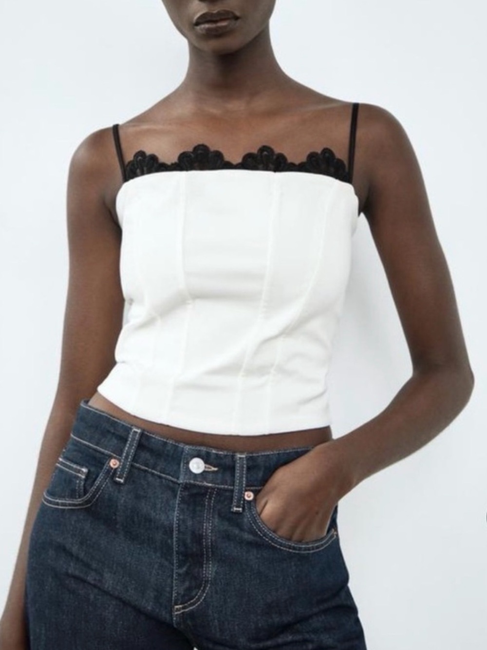 Zara Corset Lace Top